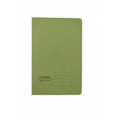 Image of Exacompta Guildhall Transfer Spiral File 315gsm Foolscap 348 GRN
