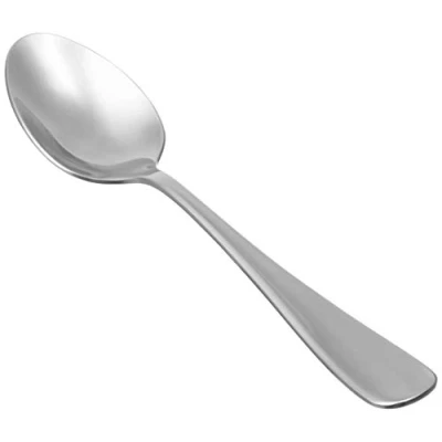 Image of Amazon Basics Stainless Steel Dinner Spoons With Round Edge, Pack of 12, Silver