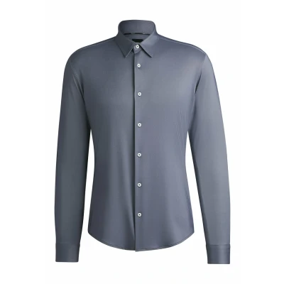 Image of BOSS Proan KENT Shirt, Men&#039;s, Size: Medium, Dark blue four