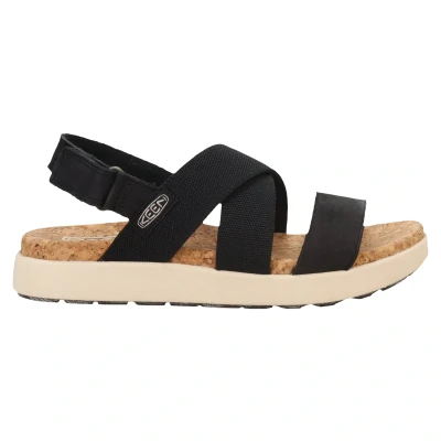 Image of Elle Criss Cross Leather Textile Women&#039;s Slingbacks Sandals