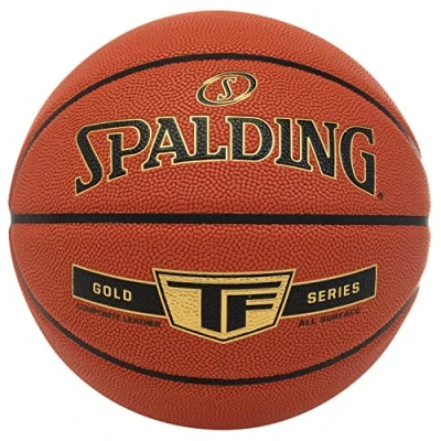 Image of Spalding TF Gold Basketball Size 5 Certified Ball Material ZK Composite Indoor and Outdoor Non Slip Excellent Grip