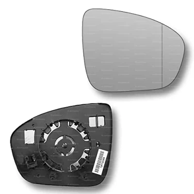 Image of Less4spares Replacement Wing Mirror Glass Right Compatible with Renault Captur 2020 2022 CLIP ON Driver Off side Heated Blind Spot