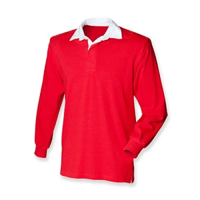 Image of Kids Classic Rugby Shirt Red 11 13