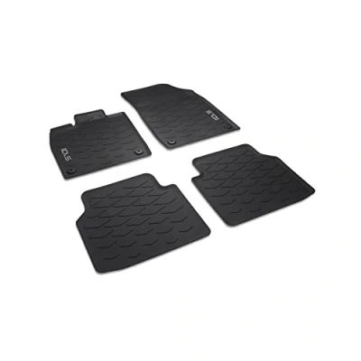 Image of Volkswagen 11E06150082V Rubber Floor Mats Premium All Weather 4 x with ID.5 Lettering, Black