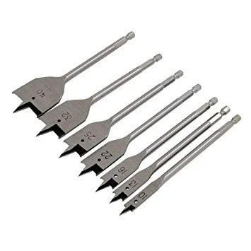 Image of Flat Wood Bit Set 7pc (Metric 10 40mm D/B)