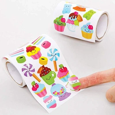 Image of Baker Ross FE459 Sweet Stickers for Kids Pack of 610, Craft Children, Value Pack, Ideal Arts and Crafts Projects, Childs Scrapbook Reward Charts