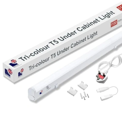 Image of Morris LED Under Cabinet Light Linkable 3 Colours in 1 3000k/4000k/6500k Kitchen UK Plug Included 288mm, 550mm, 850mm,1150mm (1150mm)