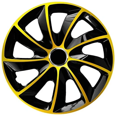 Image of Stig Extra Wheel Trims Black / Gold 17 Inch Set of 4