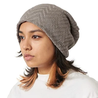 Image of CHARM Slouchy Sweater Beanie Hat Womens Winter Slouch Knit Cap Mens Skull Beige
