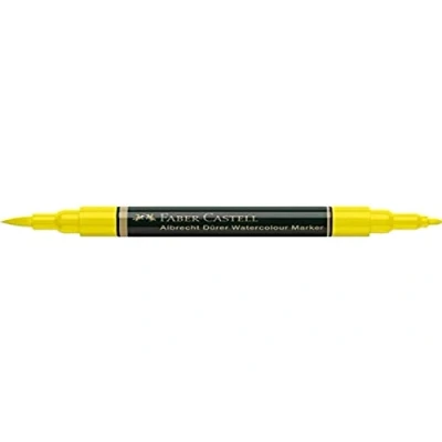 Image of Faber Castell Art &amp; Graphic Albrecht Dürer Watercolour Marker, Cadmium Yellow, Single For Art, Craft, Drawing, Sketching, Home, School, University, Colouring