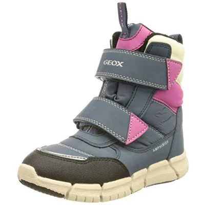 Image of Geox Girl&#039;s J Flexyper Girl Ab Ankle Boots, Avio Fuchsia, 1 UK Child