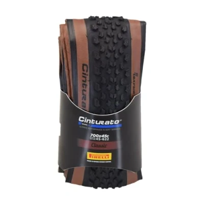 Image of Pirelli Cinturato Gravel S Bike Tyre, Size 45 622, Classic Tan Wall