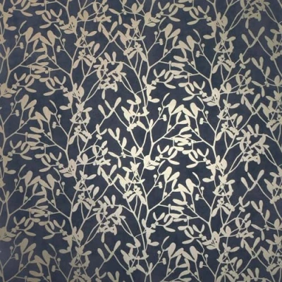 Image of Arthouse Botanica Leaf Navy &amp; Gold Wallpaper 871402