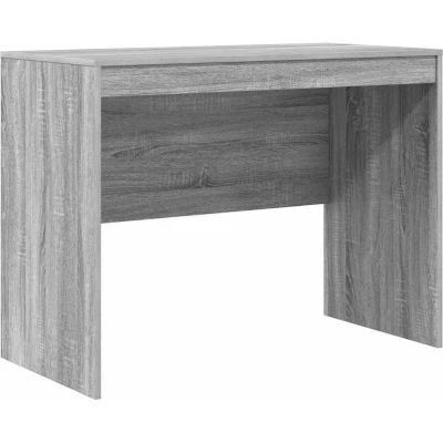 Image of vidaXL Writing Desk Grey sonoma MDF, Veneer 100 x 50 76 cm Durable