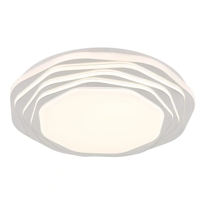 Image of Flordelis 48cm Integrated LED Semi Flush Ceiling Light White Matt 3000 6000K