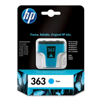 Image of HP 363 Cyan Ink Cartridge