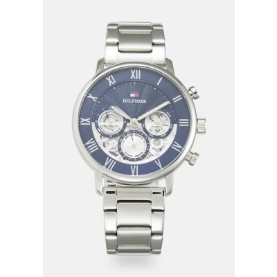 Image of Tommy Hilfiger Chronograph watch silvercoloured, Men&#039;s, Size: One Size, Silver coloured