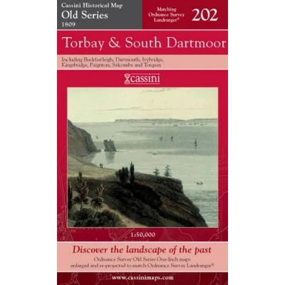 Image of Torbay and South Dartmoor: No. 202 (Cassini Old Series Historical Map)