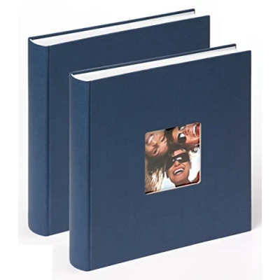 Image of walther Design Photo Album Blue 30 x cm with Cover Punching, Double Pack, Fun FA 208 LD