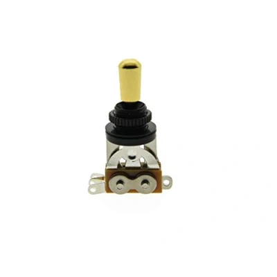 Image of KAISH Black LP Guitar 3 Way Toggle Switch with Gold Metal Tip for Epiphone Les Paul SG