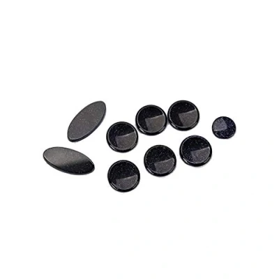Image of Alnicov Saxophone Key Buttons,9 Pcs Blue Sandstone Sax Inlays Buttons for Alto Tenor Soprano