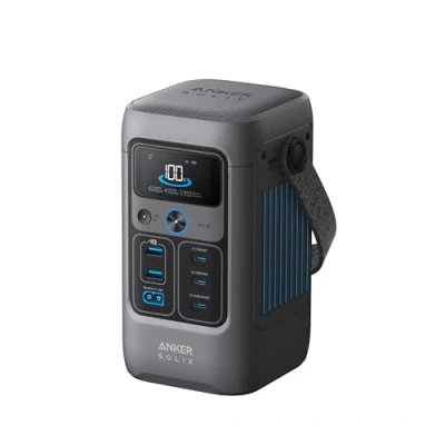 Image of Anker SOLIX C200 DC Power Bank Station (60,000mAh), 192Wh Portable Station, LiFePO4 Battery, 200W Solar Generator, For Outdoor Camping, Traveling, and Emergencies