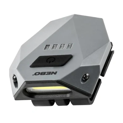 Image of NEBO Einstein Cap Light Black, Rechargeable Headlamp with Wave Activation 4 Modes, Compact &amp; Lightweight Design