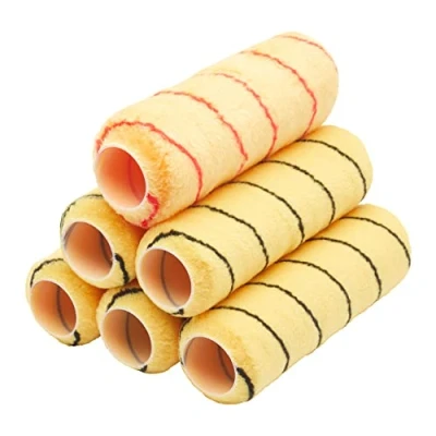 Image of ProDec PRRE023 9 inch x 1.75&quot; Woven Trade Professional Paint Rollers 6 pack for A Smooth Finish Painting with Emulsion and Masonry Paints on Interior Exterior Walls Ceilings, 9&quot;