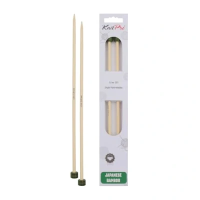 Image of KnitPro Bamboo Single Pointed Needles 30cm 5.00mm 3pcs