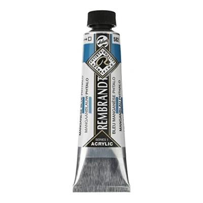 Image of 40ml Rembrandt Acrylic Manganese blue phthalo Series 1