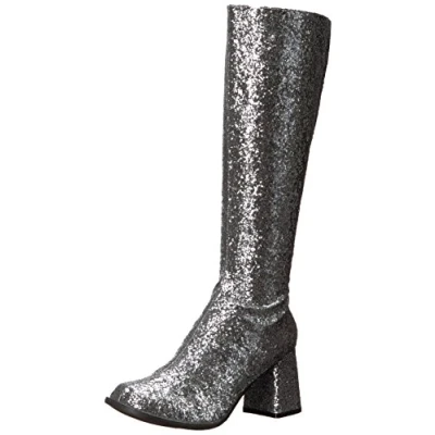 Image of Ellie Shoes Women&#039;s Gogo g Boot, Silver, 12 US/12 M US