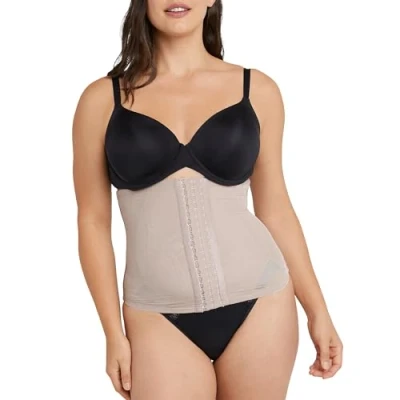 Image of Maidenform Womens Ultra Sculpts Fajas Colombianas Waist Trainer, Evening Blush, Large