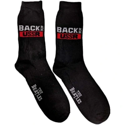 Image of SOCKSHOP Music Collection 1 Pair The Beatles Cotton Socks Back In USSR 7 11 Unisex