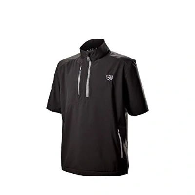Image of Wilson STAFF Men&#039;s Golf RAIN TOP, MODEL Polyester, Black, Size S, WGA700714SM