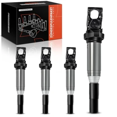 Image of Frankberg 4x Ignition Coil Pack Petrol Compatible with 1 Series E81 E87 F20 F21 116i 1.6L 2007 2017 3 E90 318 335 2.0L 3.0L 2005 2011 Replace# 0221504470