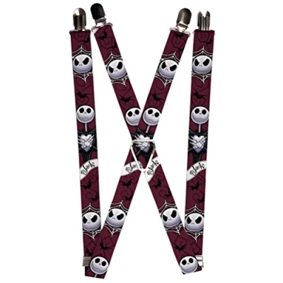 Image of Buckle Down Men&#039;s Suspender Nightmare Before Christmas, Multi, One Size
