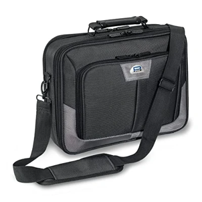 Image of PEDEA laptop bag &quot;Premium&quot; for notebooks with screens up to 17.3 inches (43.9 cm); shoulder strap, grey
