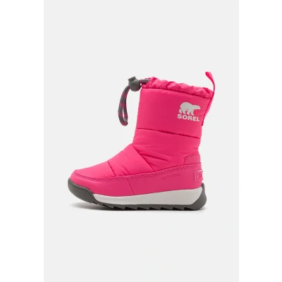 Image of Sorel Childrens Whitney II PLUS Puffy WP Unisex Winter boots for kids, Size: 11.5K, Pink Synthetics/textile