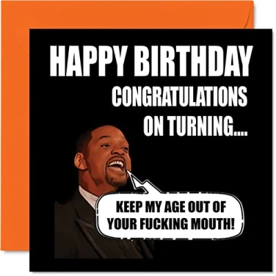 Image of Funny Birthday Cards for Men Women Age Joke Rude Mum Dad Brother Sister Son Daughter Nan Grandad, 145mm x Greeting Cards, Humour 30th 40th 50th Bday