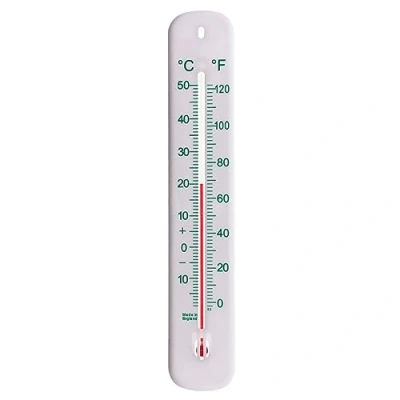 Image of 215mm White Greenhouse Thermometer Accurate Room For Home Garden Garage Office Wall Indoor Outdoor