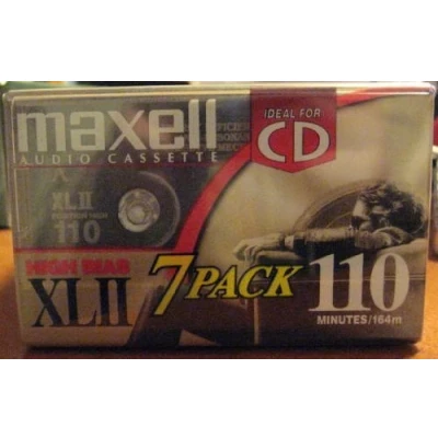 Image of Maxell Audio Cassette High Bias XLII 110 Minutes 7 Pack