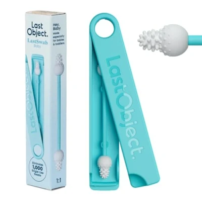 Image of LastSwab® Reusable Cotton Safety Swabs for Baby Ear Cleaning The Sustainable and Sanitary Alternative to Single Use Q Tips Easy Clean Zero Waste Convenient Travel Case Holder