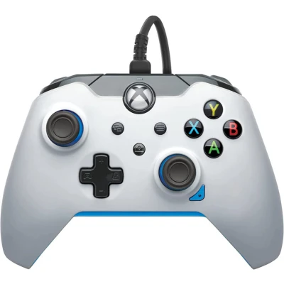 Image of PDP Wired Controller Ion White for Xbox Series XS, Gamepad, Video Game Controller, Gaming One, Officially Licensed X