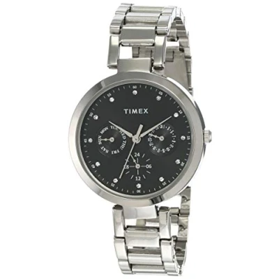 Image of Timex Women&#039;s Analog Black Dial Watch