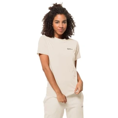 Image of Jack Wolfskin Women&#039;s Essential T W Shirt, Panna Cotta, S