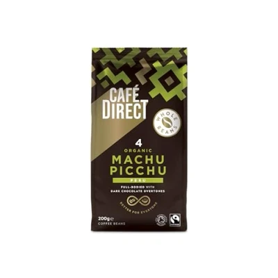 Image of Café Direct Fairtrade Machu Picchu Whole Bean Arabica Coffee 200 g