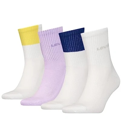Image of Levi&#039;s SHORT SOCK, White Combo, 43/46 (pack of 4)