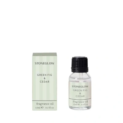 Image of Stoneglow Modern Classics Collection Green Fig &amp; Cedar 15ml Scented Fragrance Oil (Green)