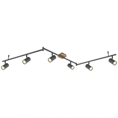 Image of Robby Ceiling Spotlight Bar Graphite 6x GU10