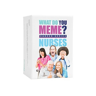 Image of WHAT DO YOU MEME? Nurses Edition The Hilarious Party Game for Meme Lovers,Blue